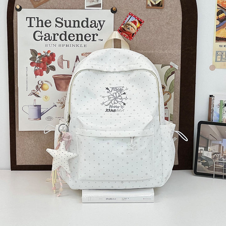 Stylische Schachbrettdruck-Rucksack Karnz