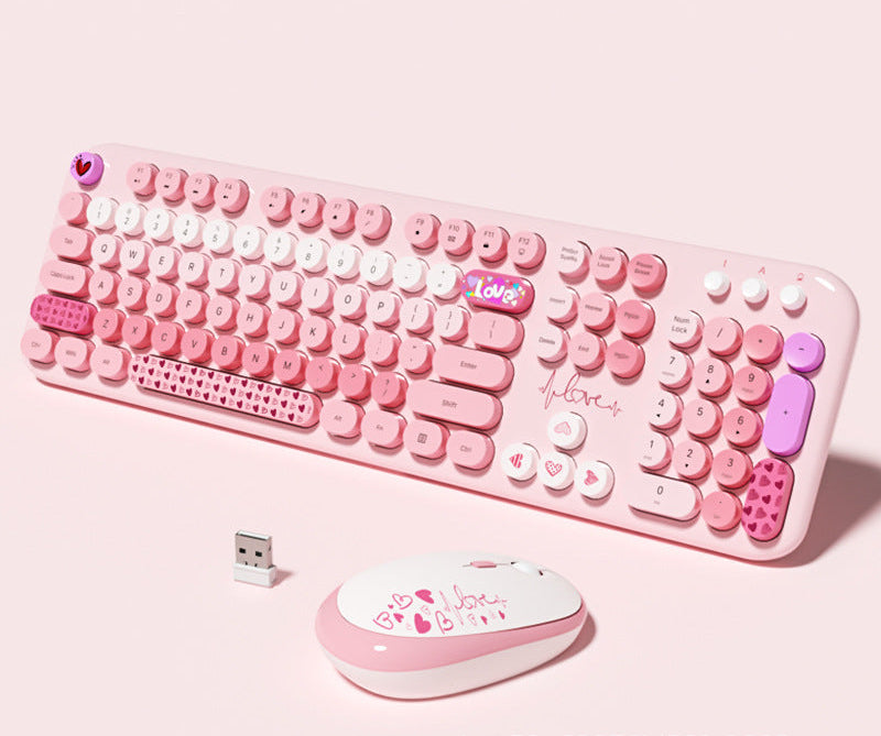 Niedliche Themen Drahtlos Tastatur und Maus Set Karnz