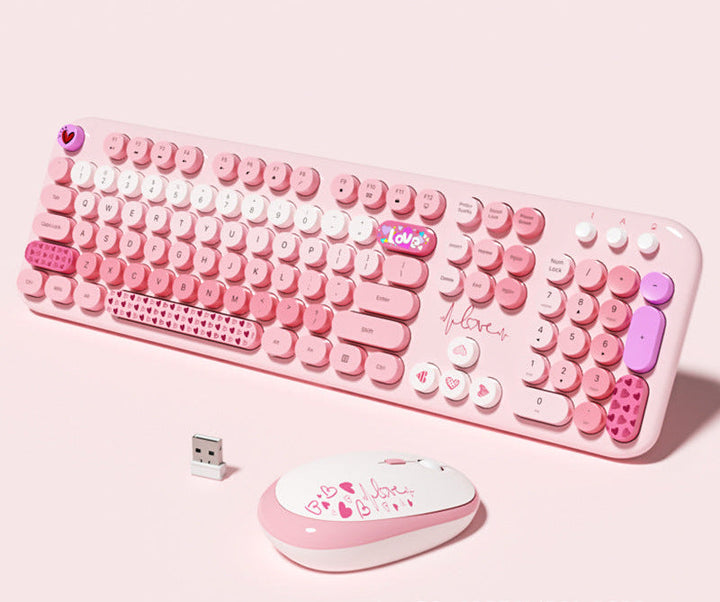 Niedliche Themen Drahtlos Tastatur und Maus Set Karnz