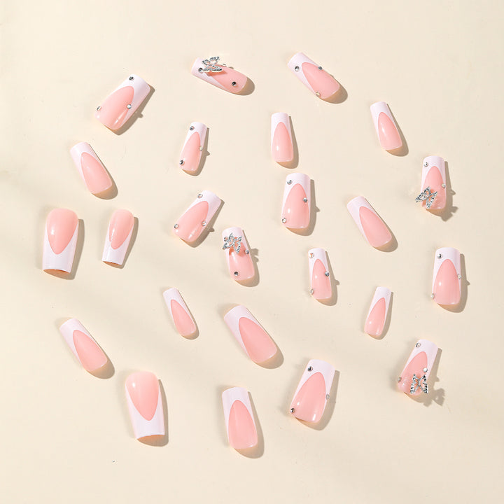 Elegante Stiletto Acryl Nagelkunst Verlängerungen Karnz