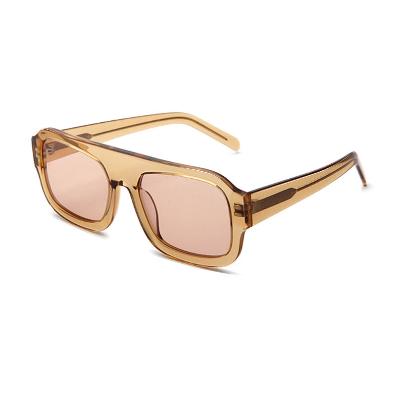 Damen quadratische Sonnenbrille aus hochwertigem Kunststoff mit polarisierenden Gläsern Karnz