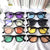 Damen modische Retro-Sonnenbrille mit robustem Kunststoffrahmen Karnz