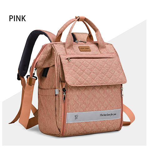 Gep quilteter Multifunktions-Rucksack Karnz