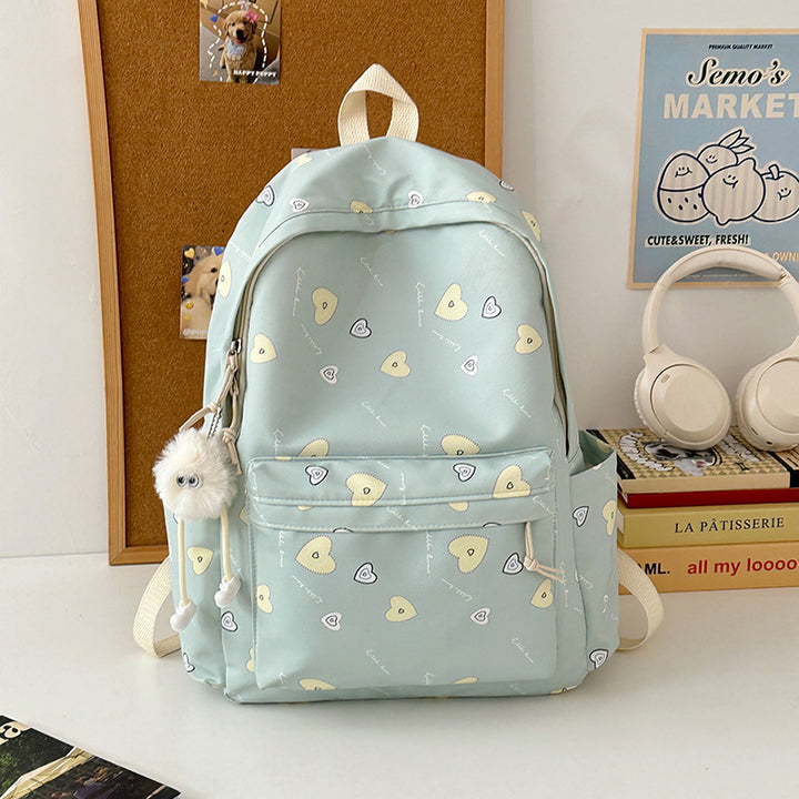 Verspielter Herz-Muster-Rucksack