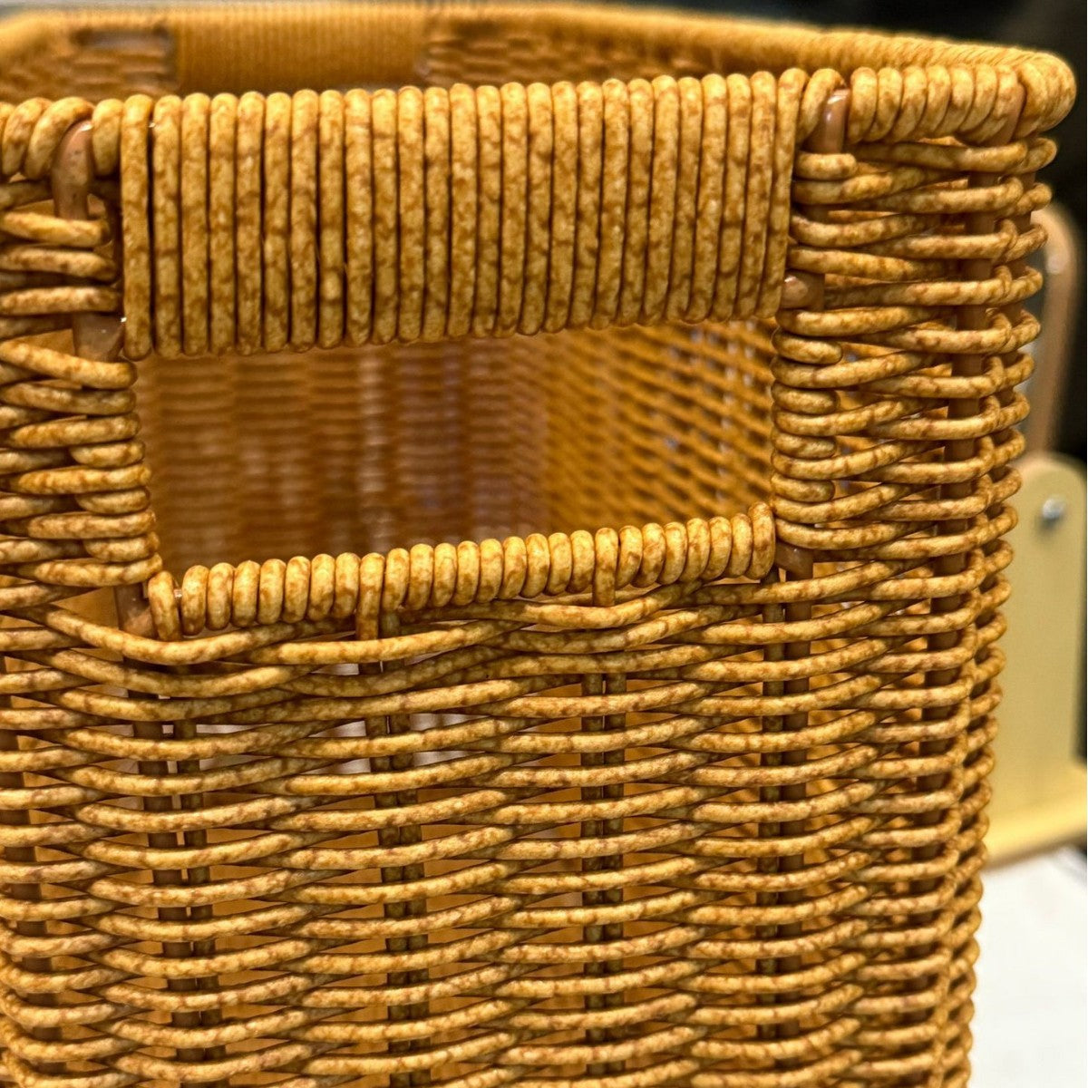 Damen Rechteckiger Rattan Aufbewahrungskorb mit Fächern Karnz