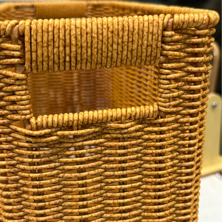Damen Rechteckiger Rattan Aufbewahrungskorb mit Fächern Karnz