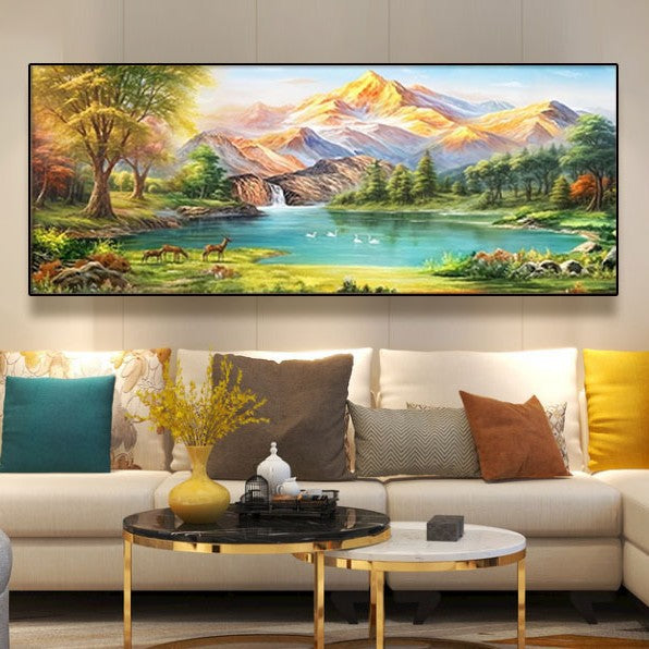 Szenische Berglandschaft Wandkunst