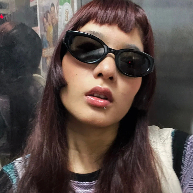 Damen Modische Cat-Eye Sonnenbrille mit trendigem Rahmen und UV-Schutz Karnz