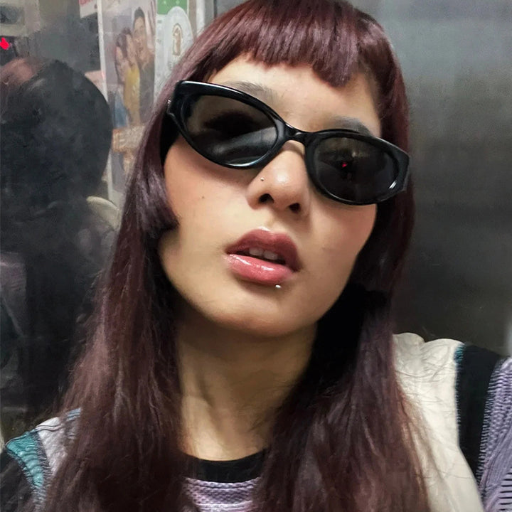 Damen Modische Cat-Eye Sonnenbrille mit trendigem Rahmen und UV-Schutz Karnz