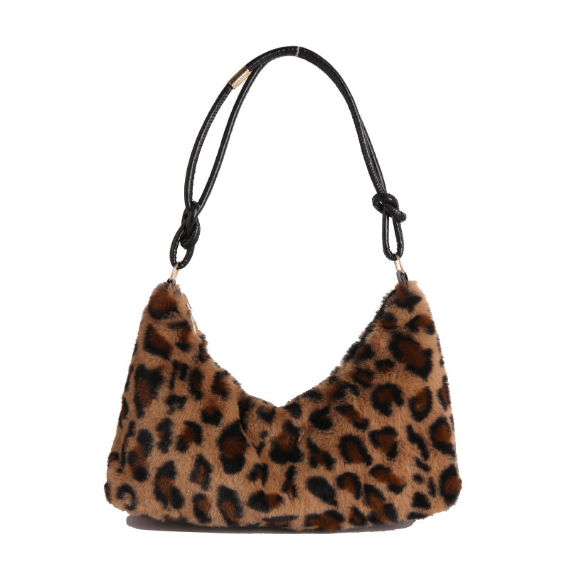 WoLuxurious Kunstpelz Hobo Tasche Karnz