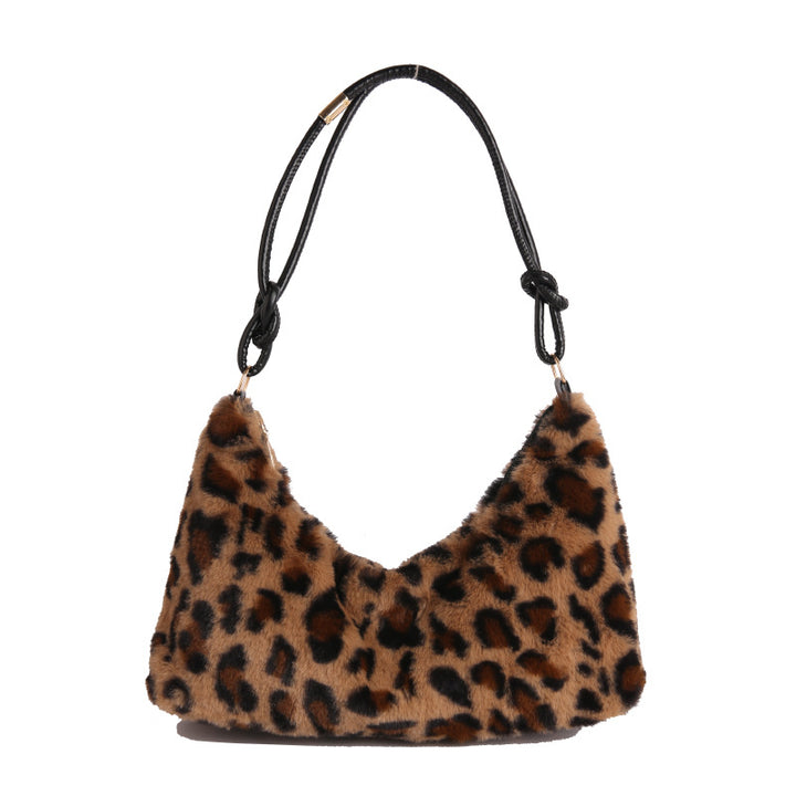 WoLuxurious Kunstpelz Hobo Tasche Karnz