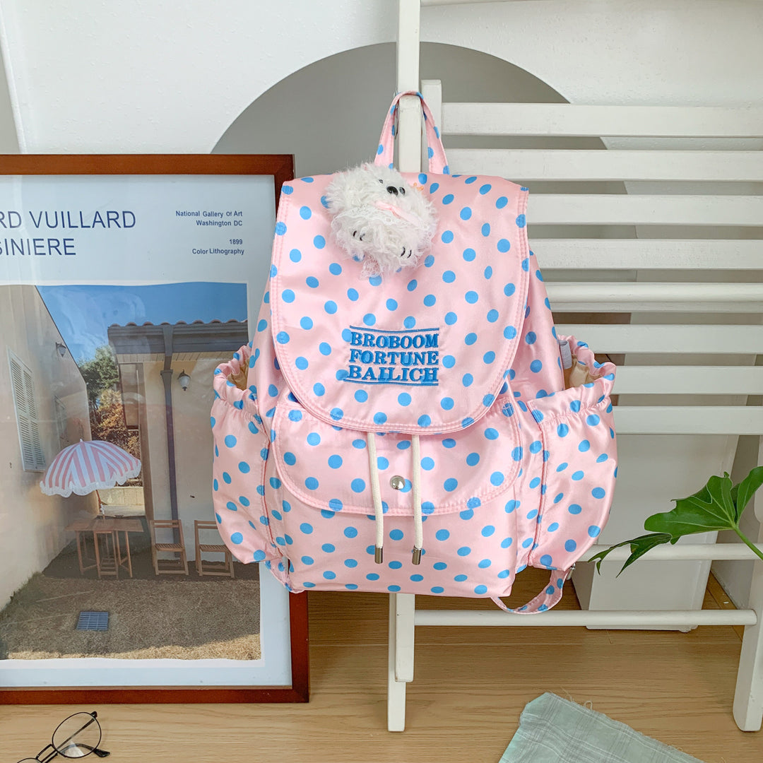 Gepunktetes Muster Freizeit-Rucksack