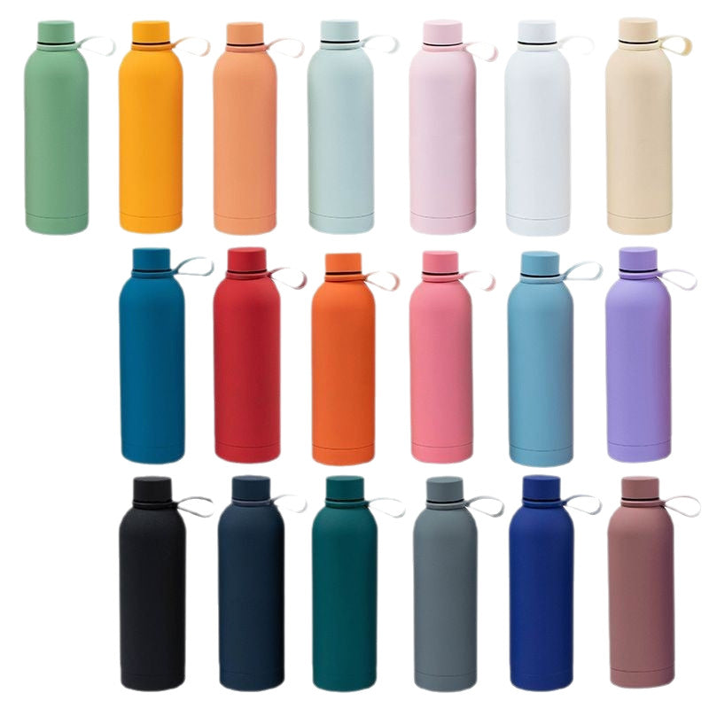 Damen stilvolle Edelstahl-Trinkflasche mit innovativem Verschluss Karnz
