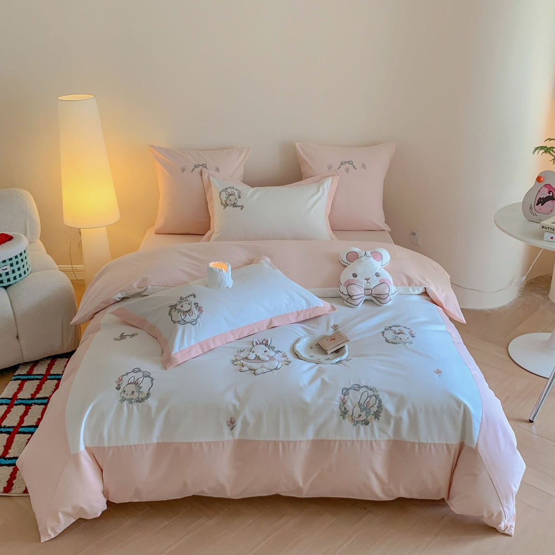 Kinder-Reise-theme Baumwoll-Percale Bettbezug Set