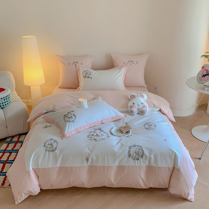 Kinder-Reise-theme Baumwoll-Percale Bettbezug Set
