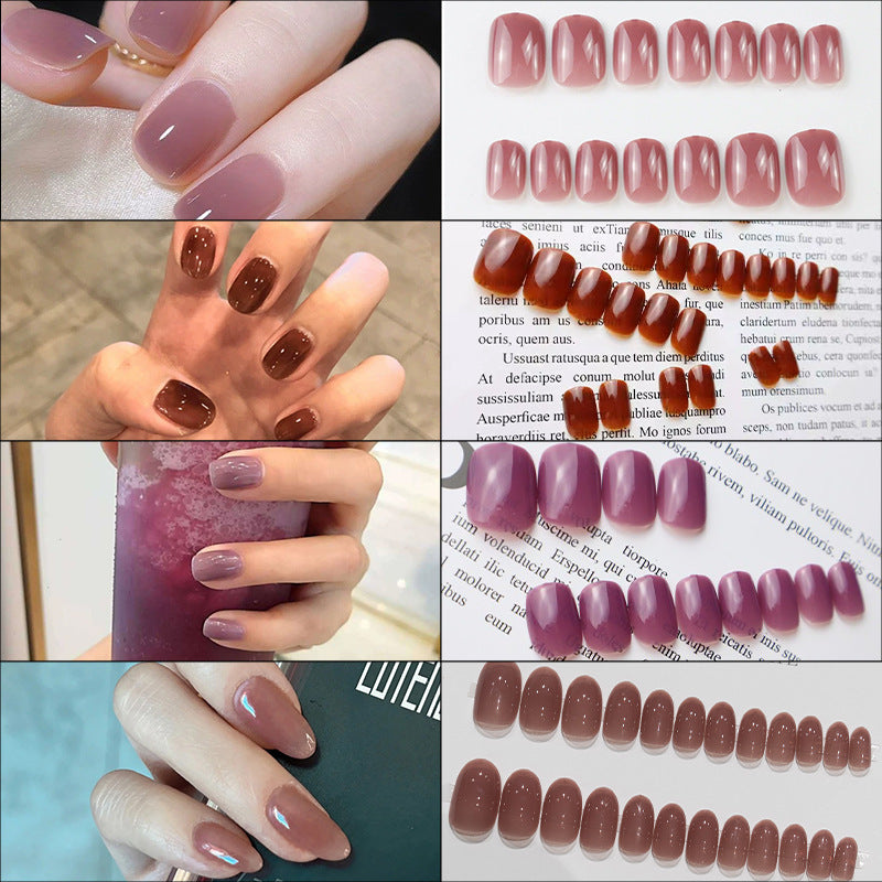 Elegantes Glänzendes Press-On-Nagelset 1790727522