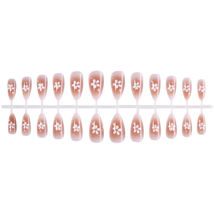 Press-On Nagelkunstset mit floralem Design Karnz