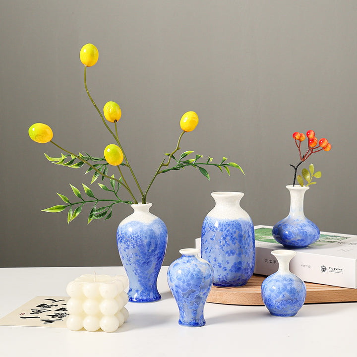 Künstlerisches Blumenmuster Keramikw vase
