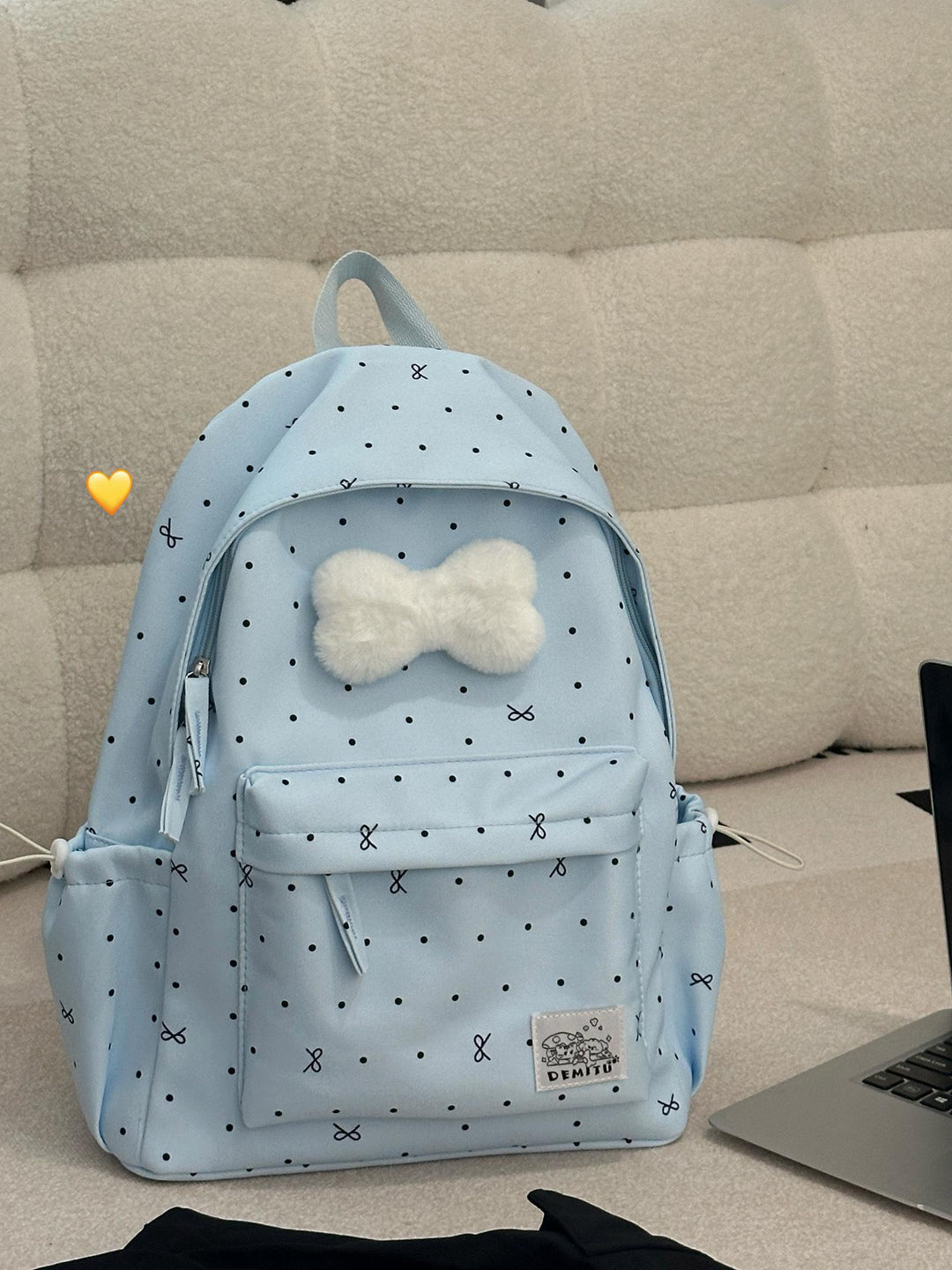 Verspielt Polka Dot Rucksack Karnz