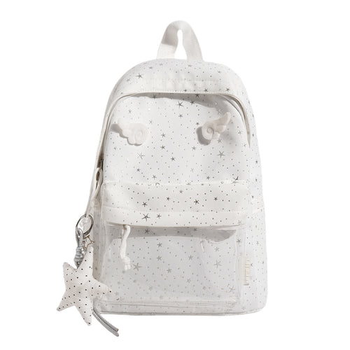 Transparenter Tasche Stern-gedruckter Rucksack Karnz