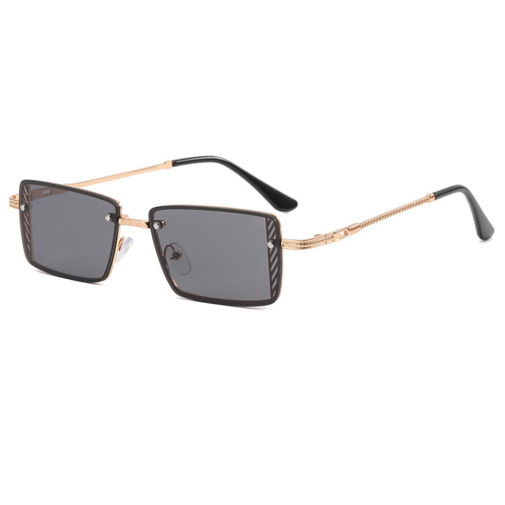 Damen Elegante quadratische Sonnenbrille mit raffinierten Rahmenakzenten Karnz