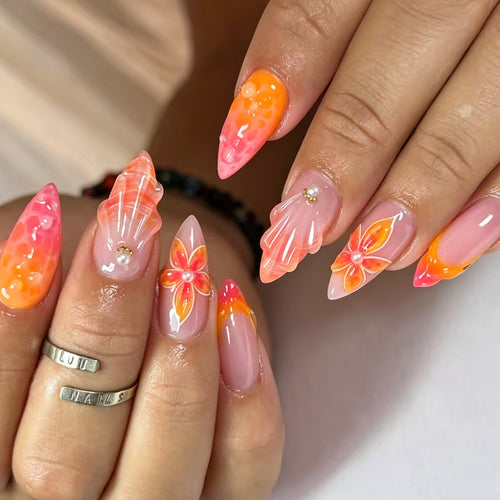 Dekorative Gel-Nageltips Karnz