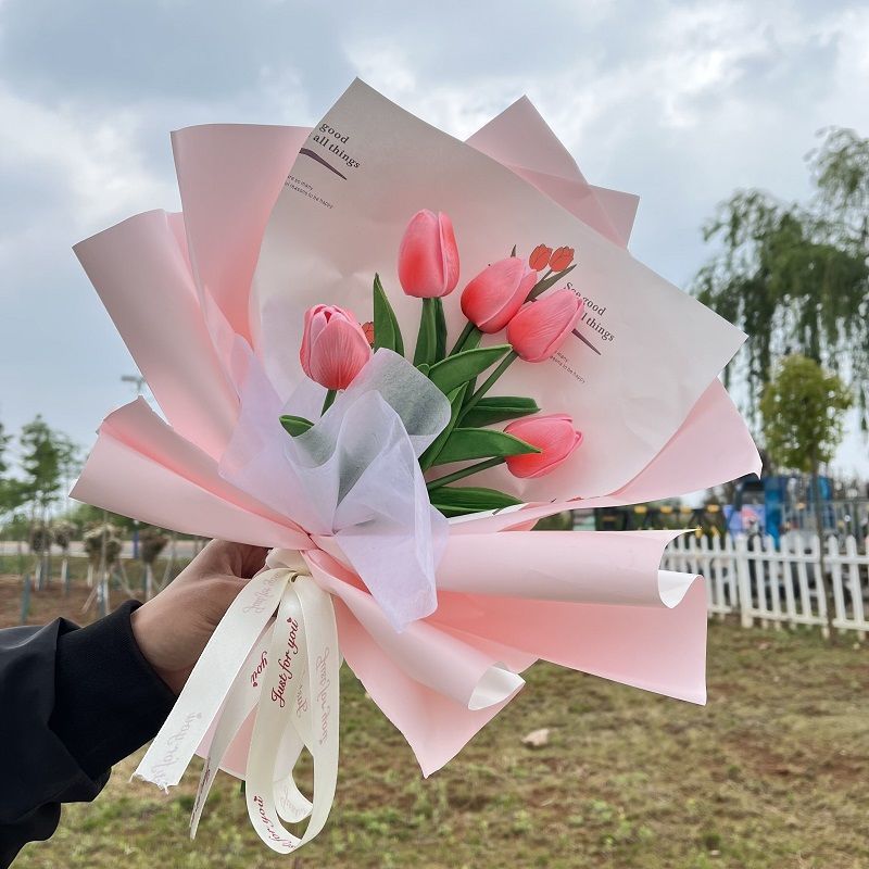 Dekoratives künstliches Tulpenbouquet