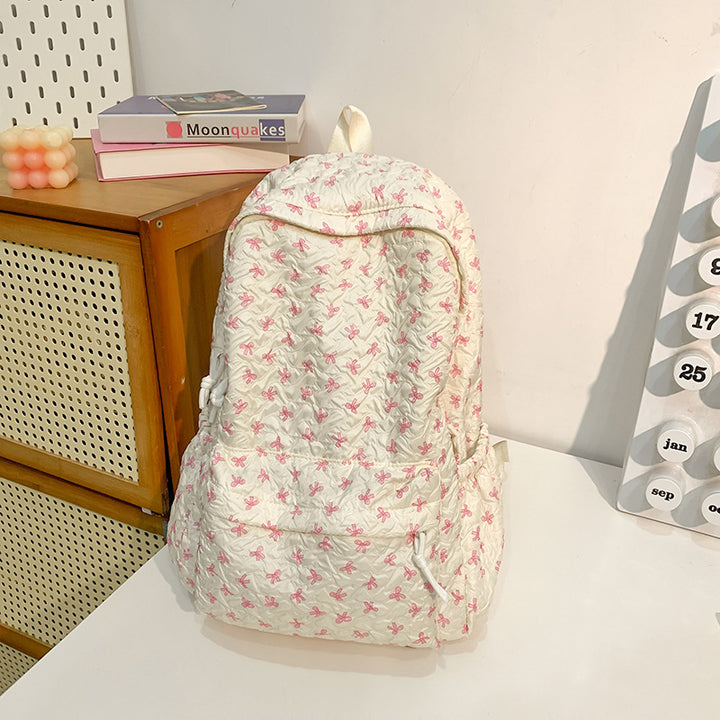 Gestepptes floral gemustertes Rucksack Karnz