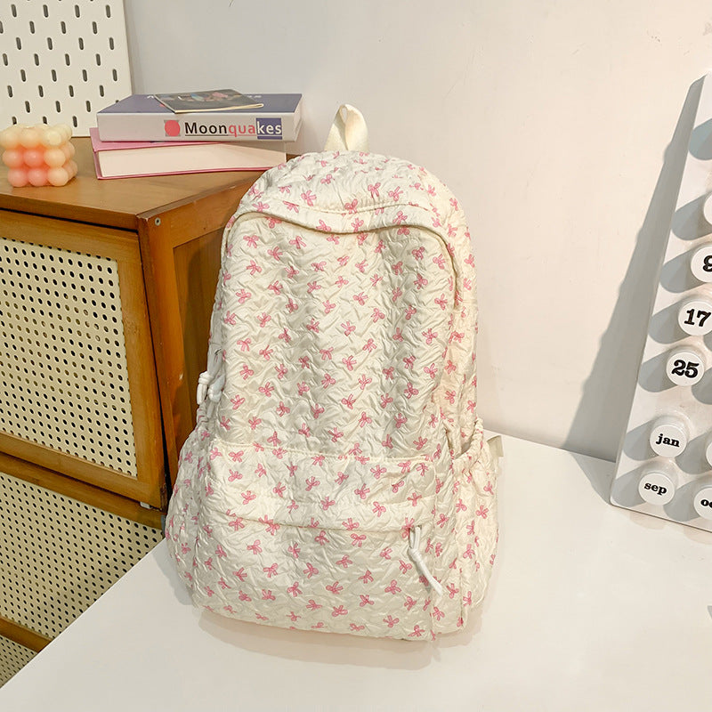Gestepptes Blumenmuster Rucksack