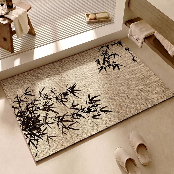 Dekorative florale Muster Badematte