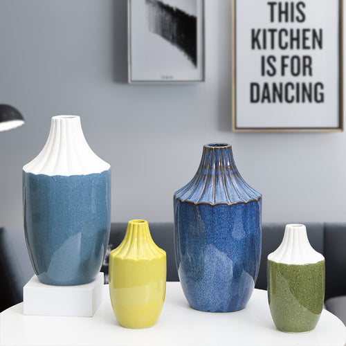 Moderne Keramische Dekorative Vase Karnz