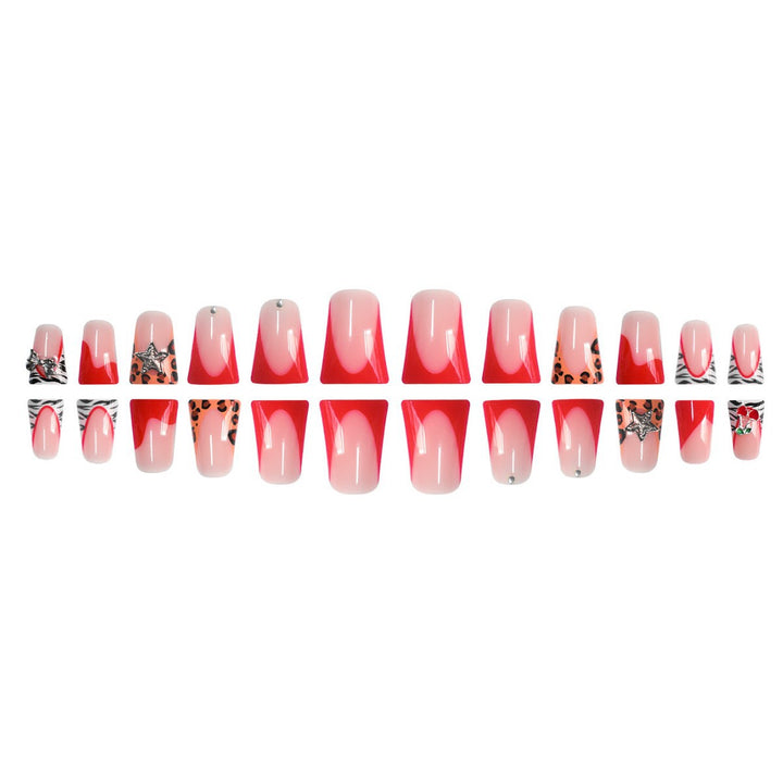 Stylische Statement Press-On Nagelverlängerungen Karnz
