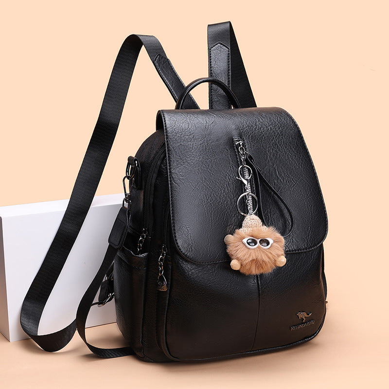 Stylischer Multifunktions-Leder-Rucksack Karnz