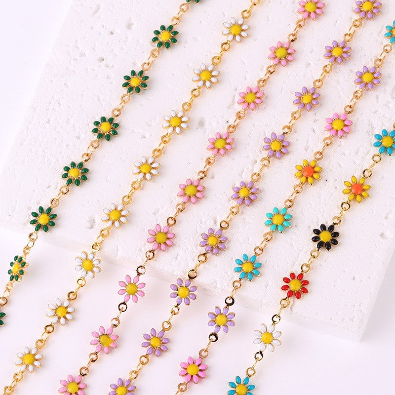 Floral Daisy Chain Halskette Karnz
