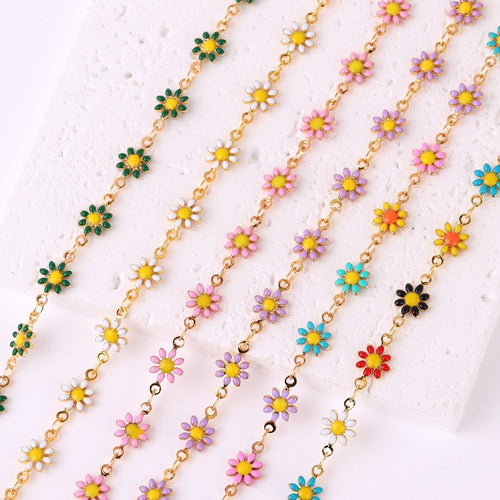 Floral Daisy Chain Halskette Karnz