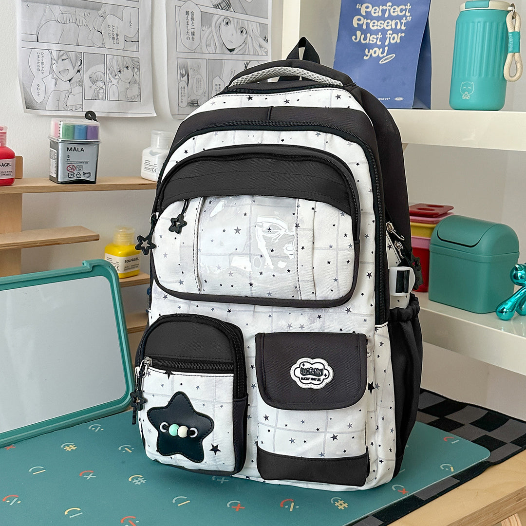 Süßer illustrierter Charakter-Rucksack Karnz