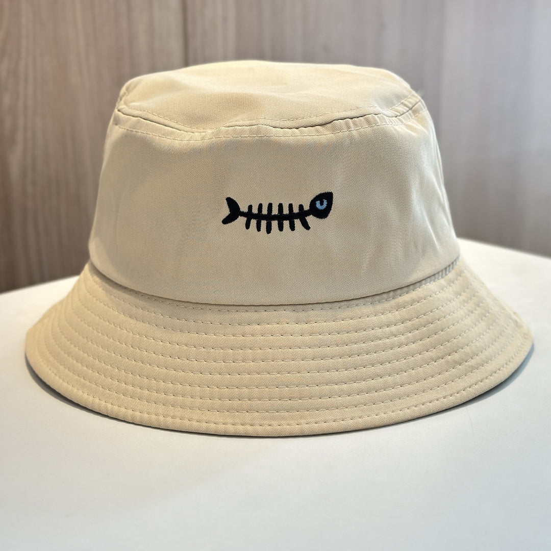 Stylische Bucket Hat mit einzigartiger Fischstickerei