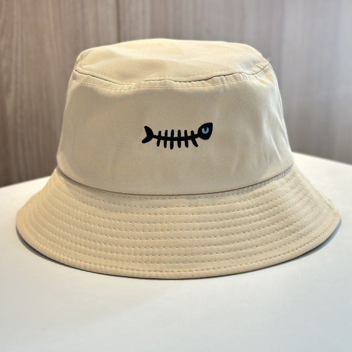 Stylische Bucket Hat mit einzigartiger Fischstickerei