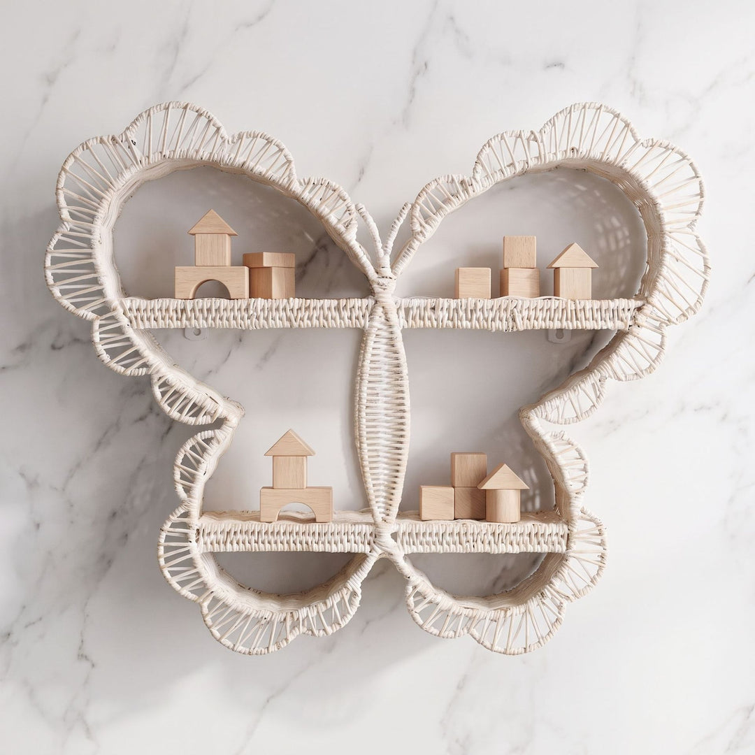 Verspieltes Wandregal im Schmetterlingsdesign Karnz