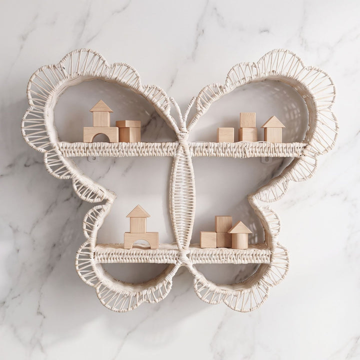 Verspieltes Wandregal im Schmetterlingsdesign Karnz