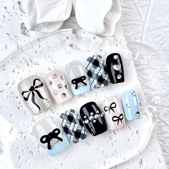 Stylisches und dekoratives Press-On-Nagelset