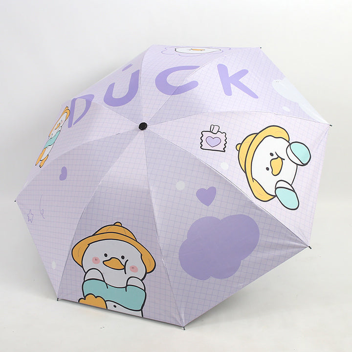 Damen Falt-Regenschirm mit niedlichem Tierdesign Karnz