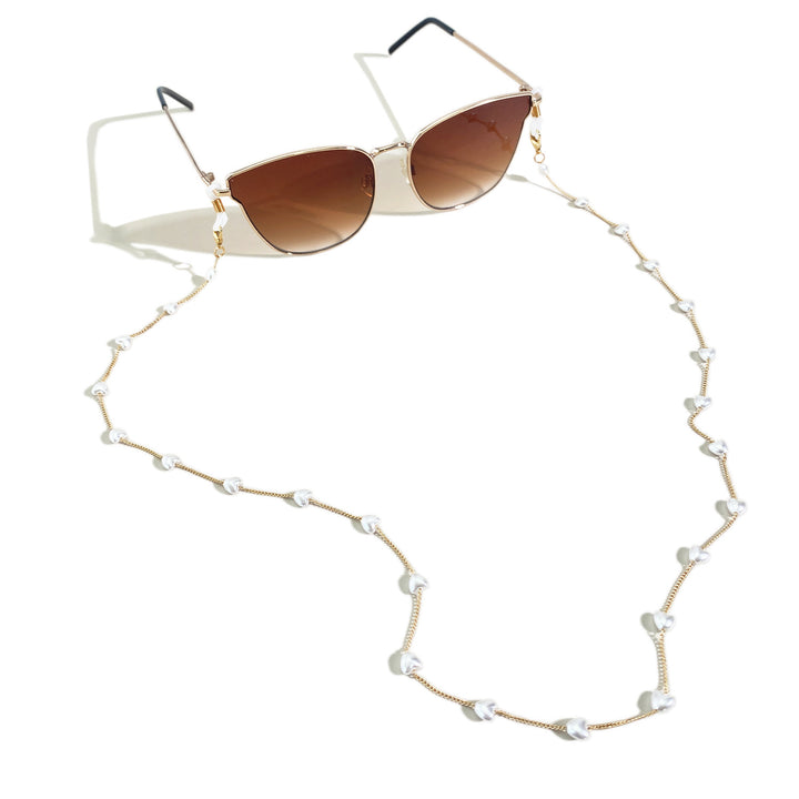WoSunglasses mit dekorativer Kette Karnz