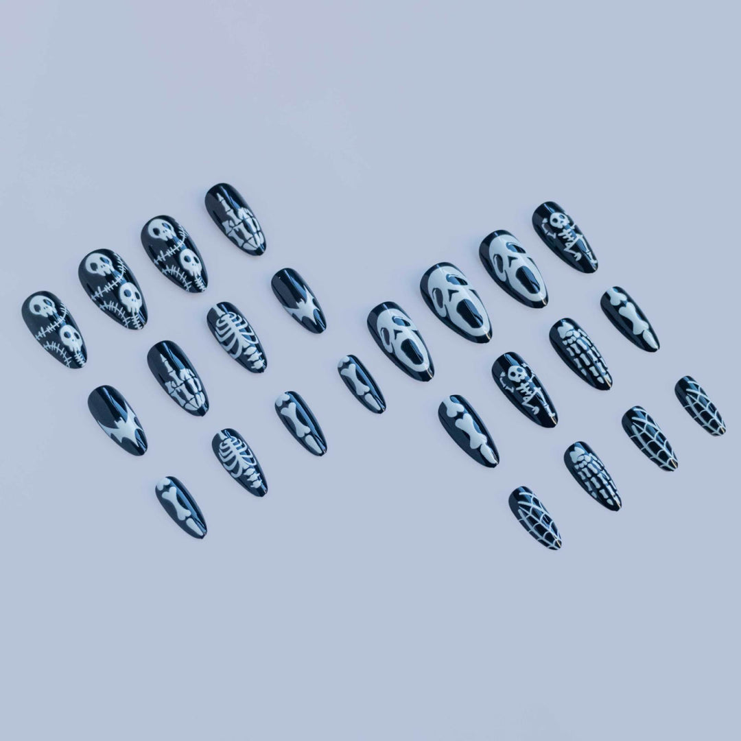 Gothic-Themen Press-On Nagelkunst Set Karnz 1790727346
