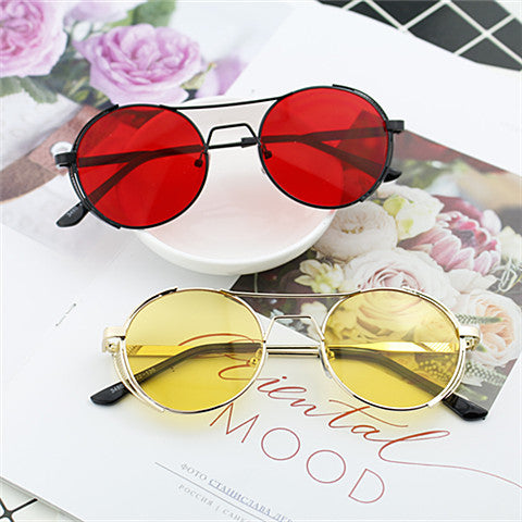 Damen Modische Metallfassung Brille Karnz