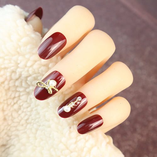 Luxuriöses Dekoratives Press-On Nagelset Karnz