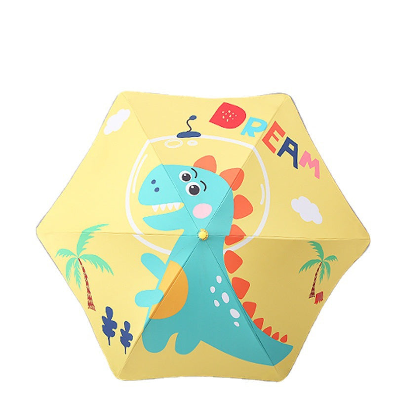 Damen Kinder-Regenschirm mit Dinosaurier-Motiv Karnz