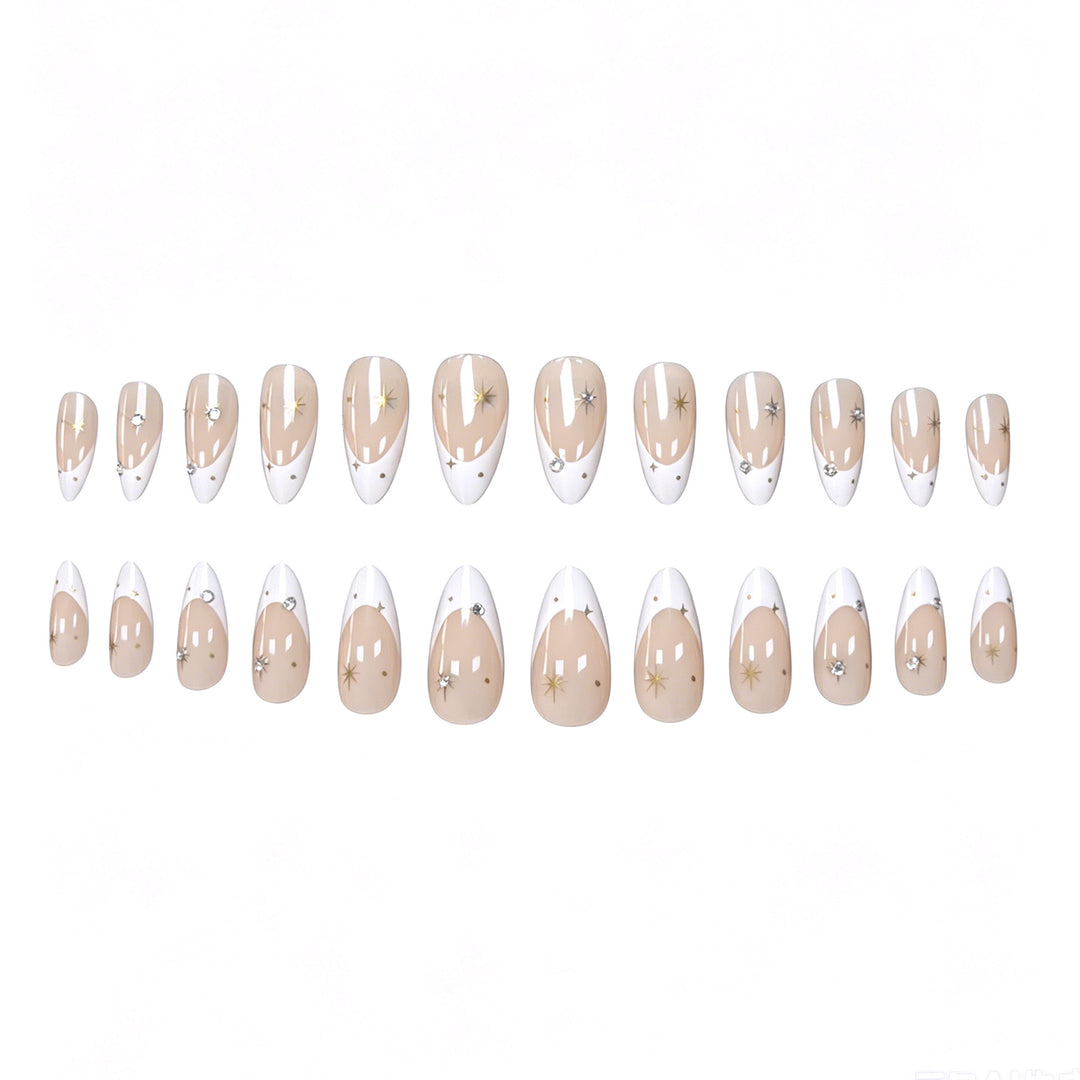 Elegante Akzent Stiletto Nagelkunst Verbesserungen Karnz