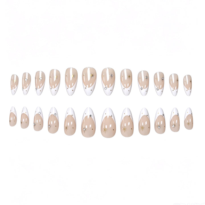 Elegante Akzent Stiletto Nagelkunst Verbesserungen Karnz