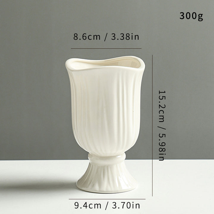 Elegante Gewebte Keramikblumenvase